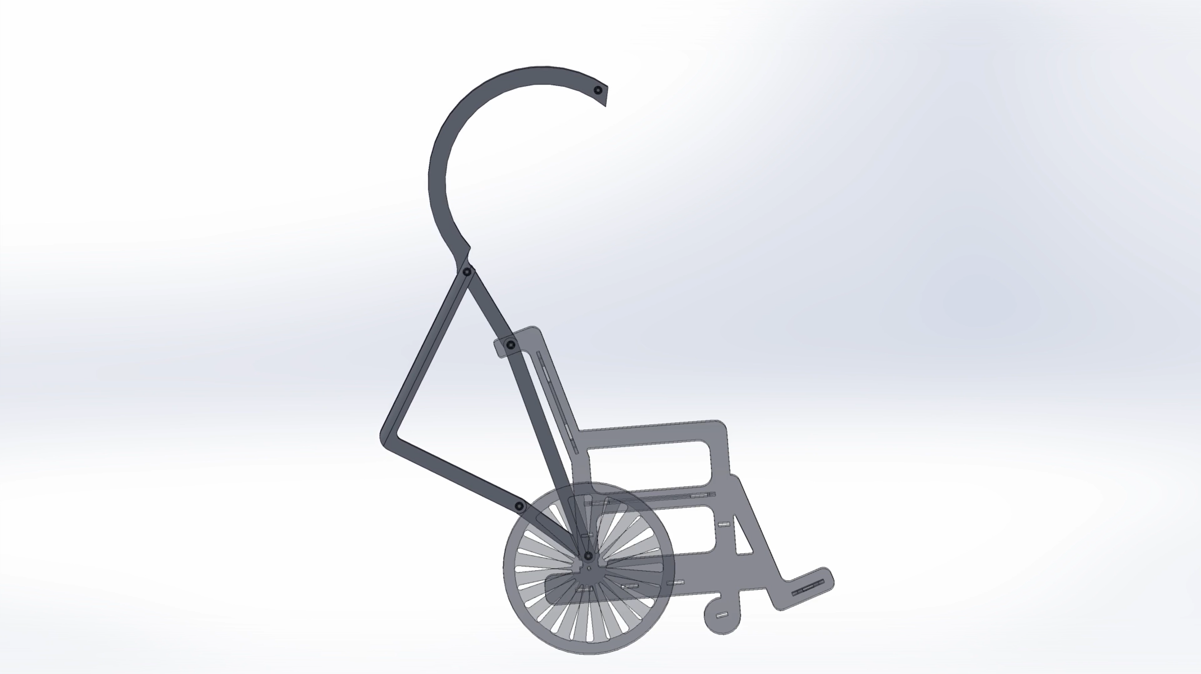 Wheelchair Backpack Storage Mechanism